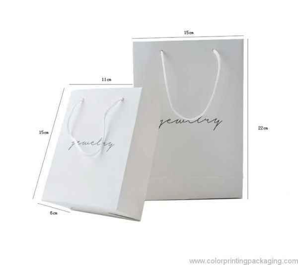 white paper gift bags